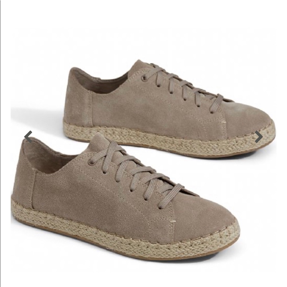 Women Lena Desert Taupe Suede Toms size 7